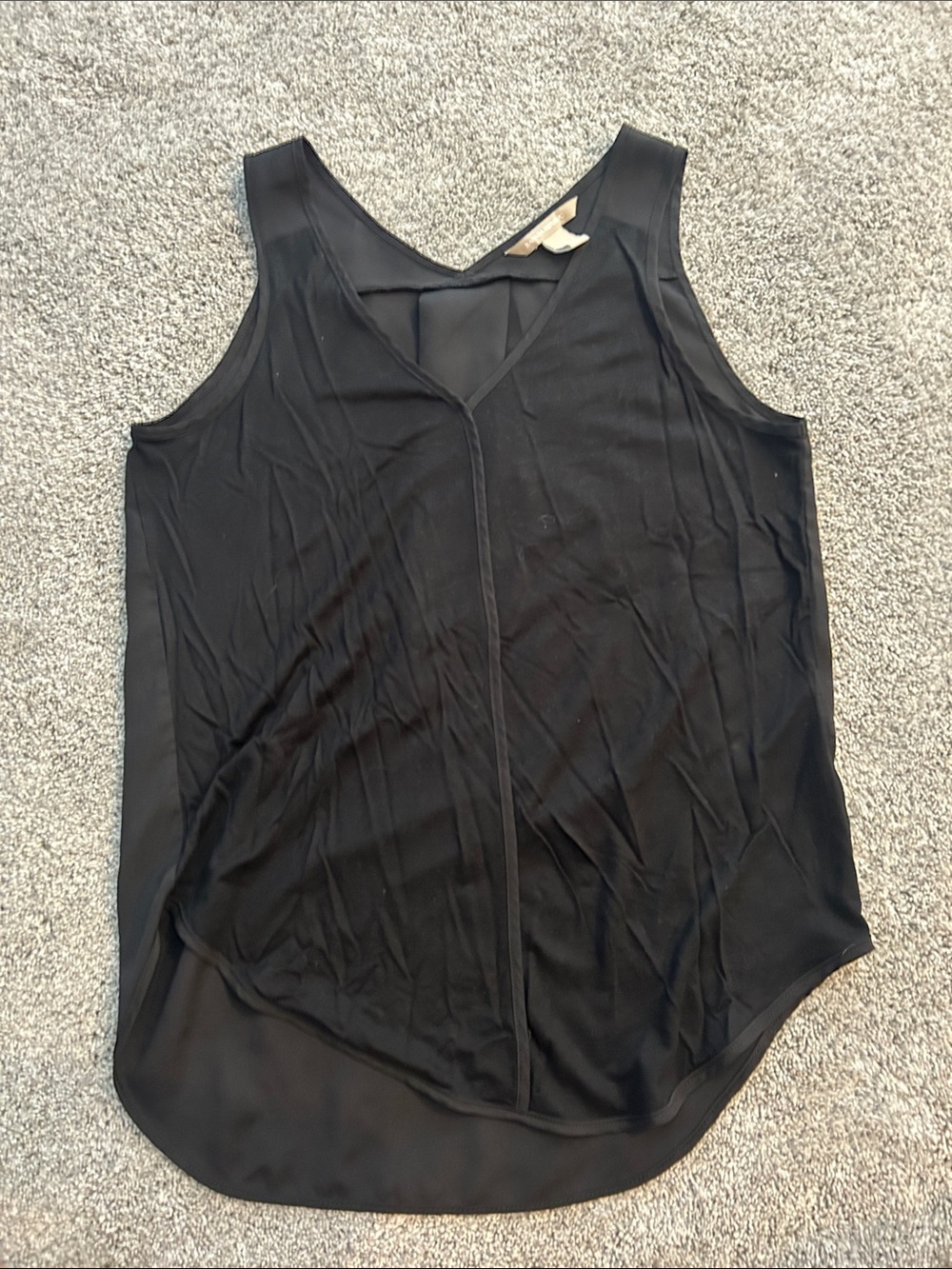 Banana Republic Black V-Neck Sleeveless Camisole